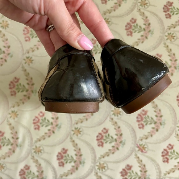 Coach Signature Monogram Logo Slip On Loafers Size 8 - Picture 6 of 6